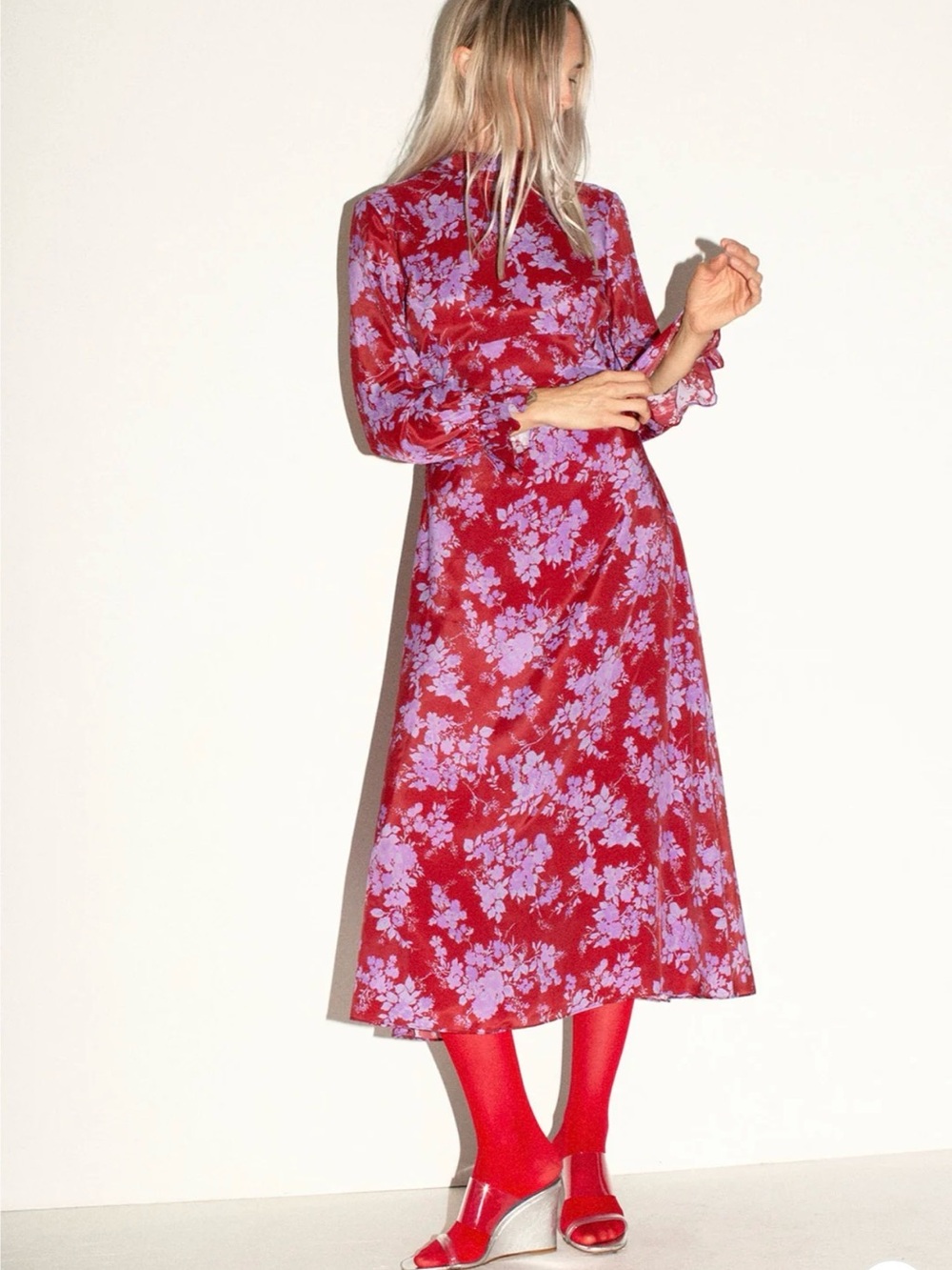 No. 6 Wayne Dress in ROUGE PARISIENNE  Floral Print
